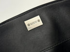 RODEO LARGE BAG 40 IN BLACK SMOOTH CALFSKIN SILVER HARDWARE