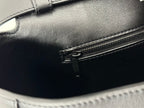 DOWNTOWN M CROSSBODY BAG 32 IN BLACK SOFT LAMBSKIN