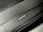 DOWNTOWN M CROSSBODY BAG 32 IN BLACK SOFT LAMBSKIN