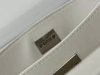 RODEO MINI BAG 22 IN WHITE SMOOTH CALFSKIN SILVER HARDWARE