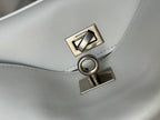 RODEO MINI BAG 22 IN WHITE SMOOTH CALFSKIN SILVER HARDWARE