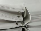 RODEO MEDIUM BAG 35 IN WHITE SMOOTH CALFSKIN SILVER HARDWARE
