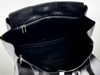BEL AIR CARRY ALL BAG 29 IN BLACK NAPPA LAMBSKIN SILVER HARDWARE