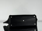 BEL AIR CARRY ALL BAG 29 IN BLACK NAPPA LAMBSKIN SILVER HARDWARE