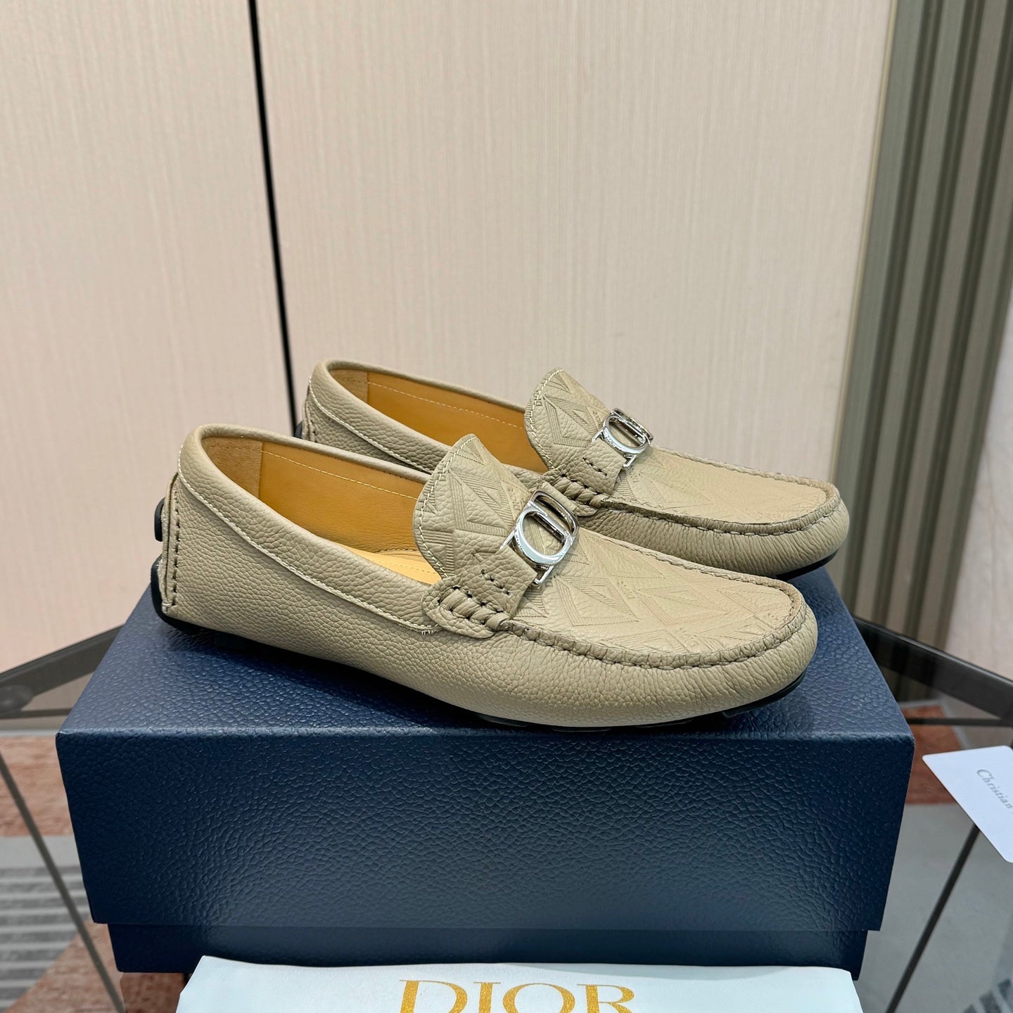 CD Odéon Loafer Beige Calfskin 638582