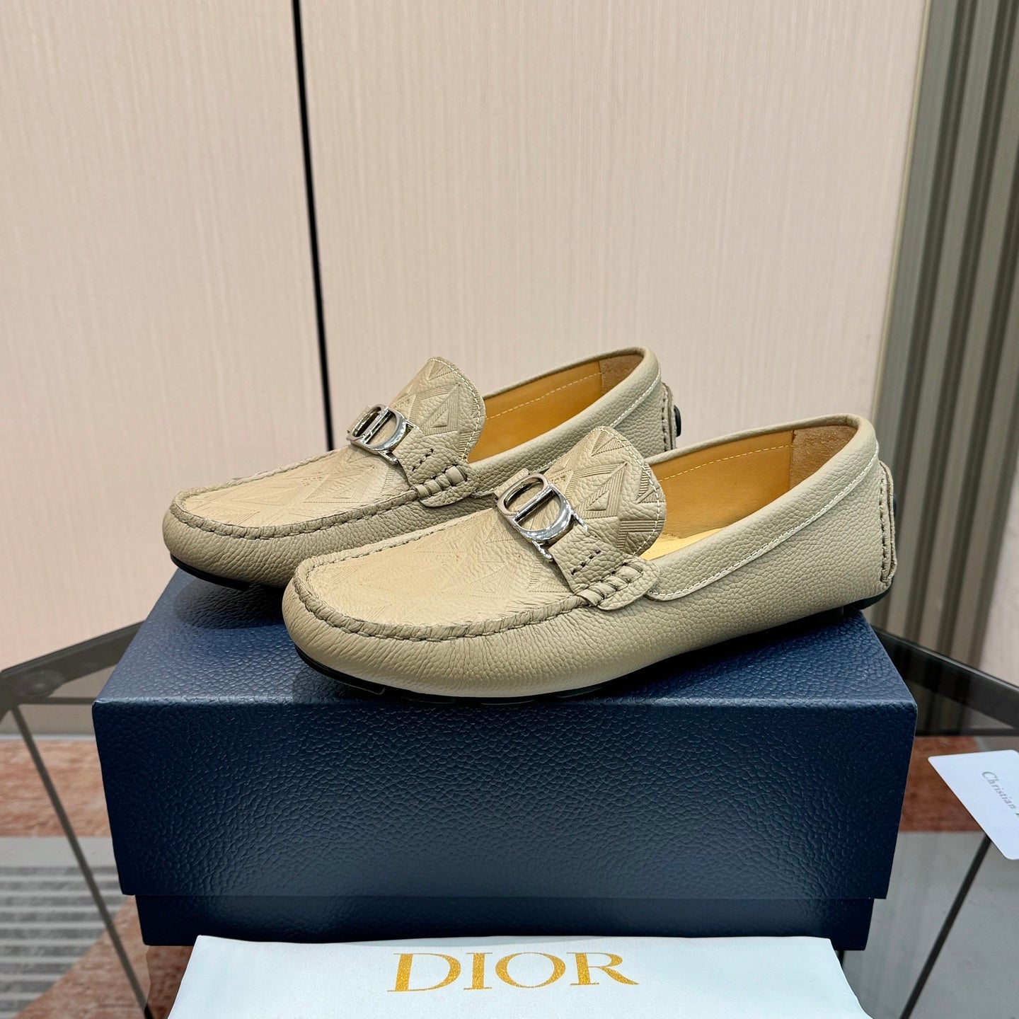 CD Odéon Loafer Beige Calfskin 638582