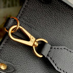 LV Lock&Go Bag Black Gold Cowhide 240844