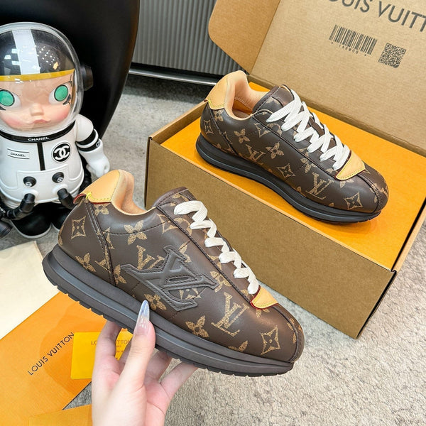 LV ButterSoft Sneaker Brown Monogram Leather 625403