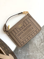 Neverfull 24 Bandoulière Inside Out BB Grey Calfskin