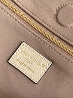 Anytime 42cm Tote Bag Cream Gold Empreinte leather 250725