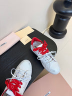 Miu 25C Sneakers White mix Red Leather 235746