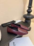 Celine Aura Loafer Burgundy Goatskin 606416