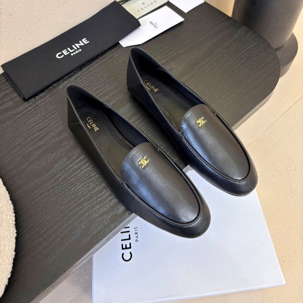 Celine Aura Loafer Black Goatskin 606417
