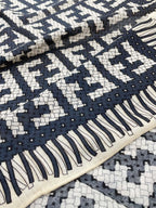 FF PONCHO 140 CM SCRAF IN BLACK MONOGRAM SILK CASHMERE