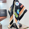 CC Square Scarf 90 CM In Colorful Silk Twill 218095