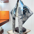 La Vallee De Cristal Scarf 90 CM Colorful Silk Twill  235413
