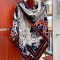 Le Sacre Des Saisons Scarf 140 CM In Colorful Cashmere And Silk 300430