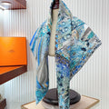 Les Folies Du Faubourg Scarf 90 CM In Colorful Silk Twill 304377