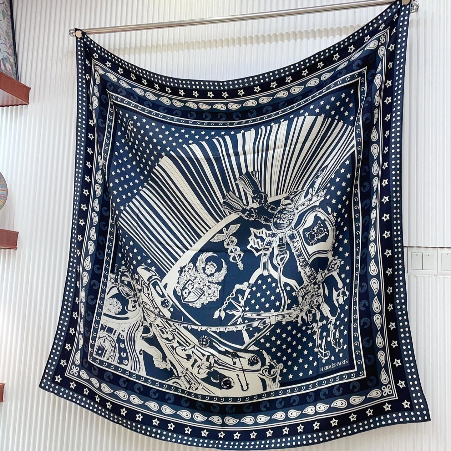 Cheval Punk Bandana Scarf 135 CM In Colorful Cashmere And Silk 304390