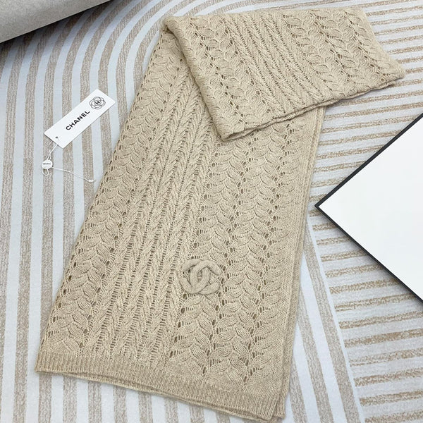 CC Scarf 190 CM In Beige Cashmere 396246