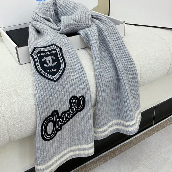 CC Scarf 180 CM In Grey Cashmere 405082