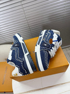 LV 1AJ512 Trainer with Swarovski™ Pearls Indigo Blue Denim 511761