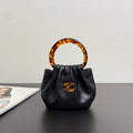 Chanel 26 Tortoiseshell Mini Bag 16 Black Lambskin