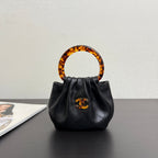 Chanel 26 Tortoiseshell Mini Bag 16 Black Lambskin