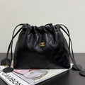 Chanel 2026 Lucky Bag 22cm Black Sheepskin