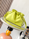 Loewe 2025 Flamenco Lucky 30cm Bag Meadow Green Nappa Calfskin 274605