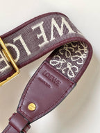 Loewe Mini Gate Dual Bag Burgundy Calfskin