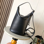 Loewe Loop Bucket Bag Black Supple Grained Calfskin