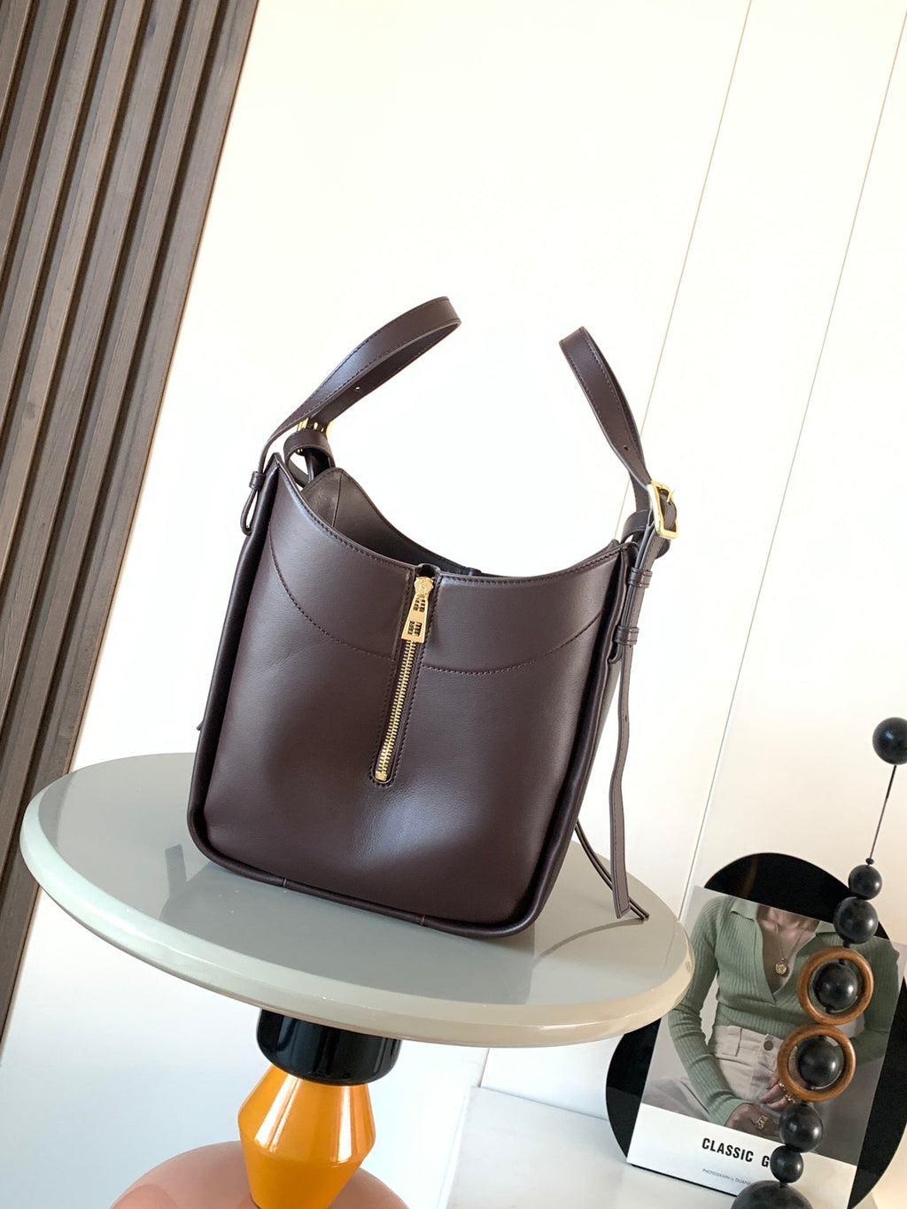 Loewe Hammock Bag 15 cm Chocolate Calfskin