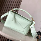 Loewe Puzzle Bag 24cm Light Mint Green Soft Nappa Calfskin