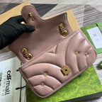GG MARMONT MEDIUM 26 BAG IN HOT PINK LAMBSKIN