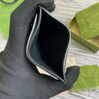 CARD HOLDER 10 IN BLACK CALFSKIN