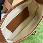 JACKIE NOTTE MINI BAG 19 IN TAWNY BROWN CALFSKIN GOLD HARDWARE