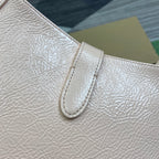 JACKIE SMALL SHOULDER BAG 27 IN LIGHT PINK CRACKED LACQUER CALFSKIN GOLD HARDWARE