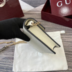 GG Dionysus Chain bag 20cm White Grained Leather 339613