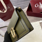 GG Dionysus Chain bag 20cm Green Grained Leather 339610