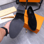 LV LOAFERS IN BLACK SUEDE CALFSKIN