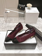 CC Mary Jane Burgundy Suede And Cowhide
