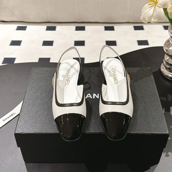 CC Slingback White Leather 237498