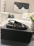 CC Slingback Black Leather 237500