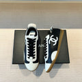 CC 26s Trainers White Black Calfskin & Suede 618697