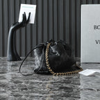 BV Dustbag Notte 33cm With Chain Black Calfskin HW