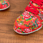 LV TRAINER RED PATTERN MONOGRAM CALFSKIN