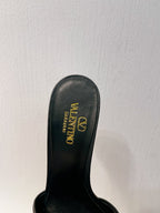 VT Leather Mules Black Cowhide 292867