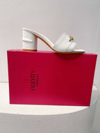 VT Leather Mules White Cowhide 292868