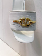 VT Leather Mules White Cowhide 292868